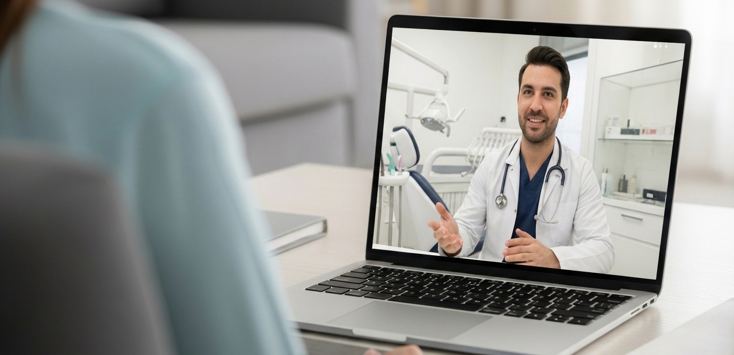 Smile Makeover in Turkey begins with a seamless and professional online consultation from home.
