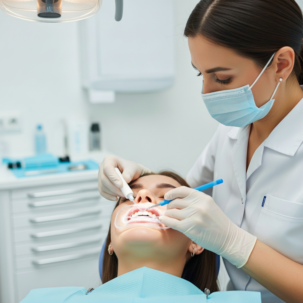 Teeth Whitening procedures involve professional application of advanced gels by a skilled dentist.