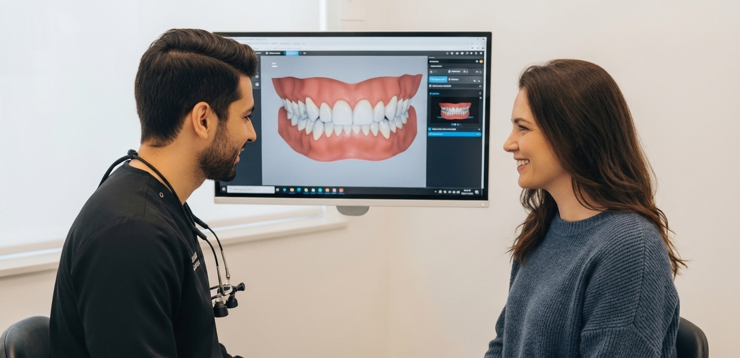 Turkey Teeth journey often begins with advanced digital smile design technology.