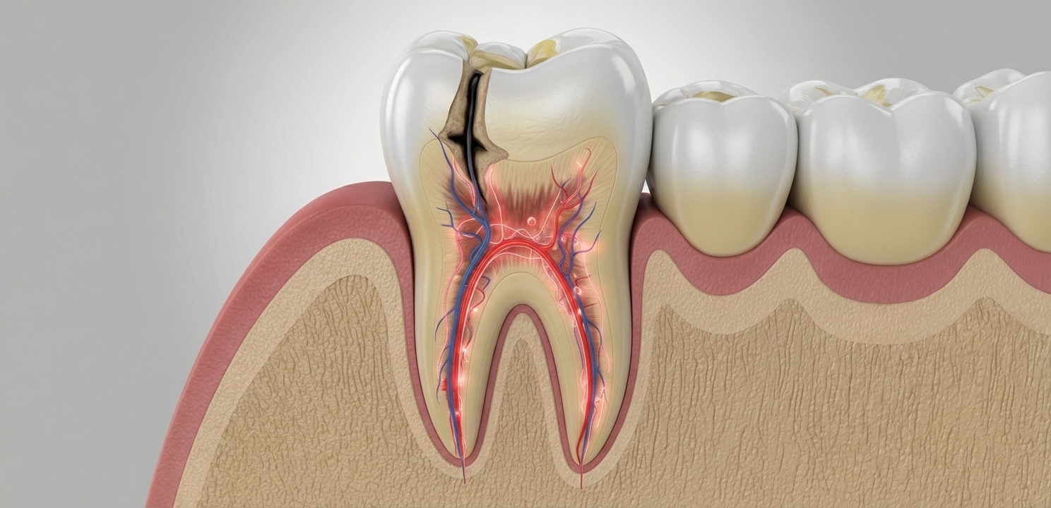 Ignore a Cavity and the infection can reach the tooth's sensitive pulp.
