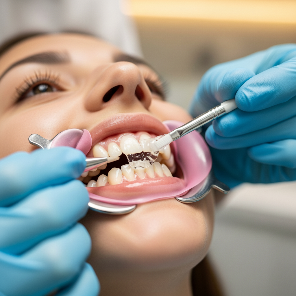 Teeth Whitening is expertly applied by a dental professional to ensure a brighter smile