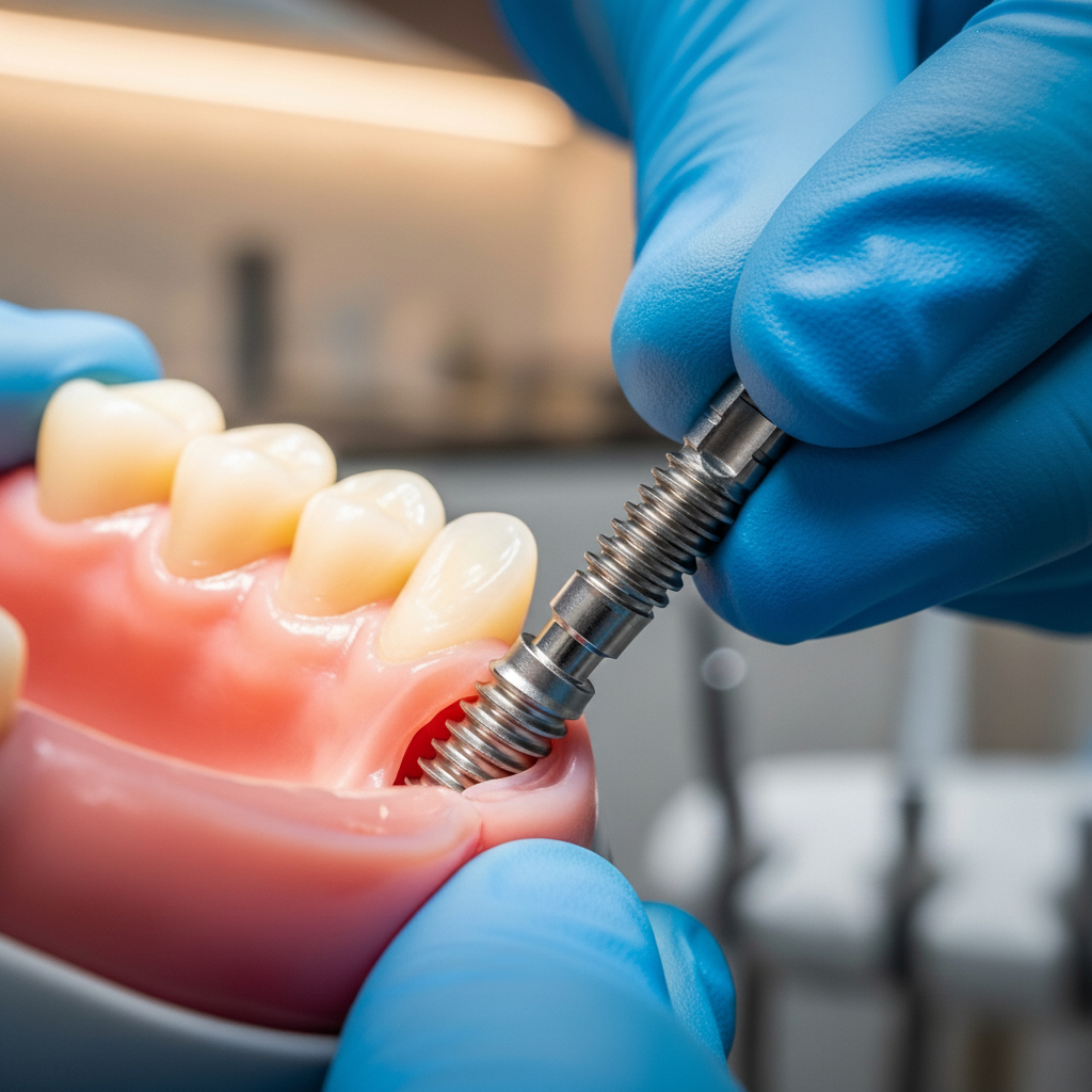 Dental Implants Cost in Canada involves the precise surgical placement into the jawbone structure for stability.