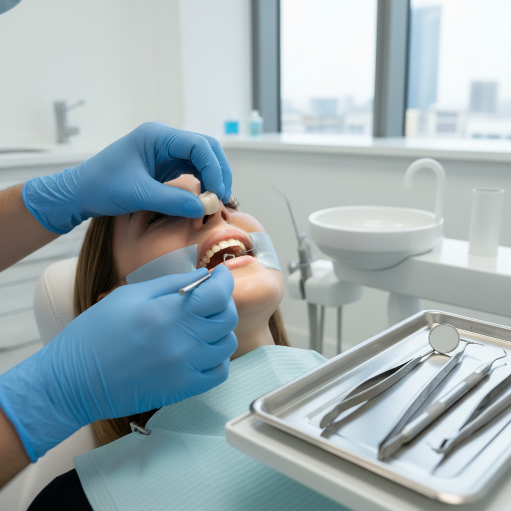 Permanent Dental Crown Placement Procedure Dental Crown Cost in Canada can be a worthwhile investment when seeing a dentist place a permanent crown.