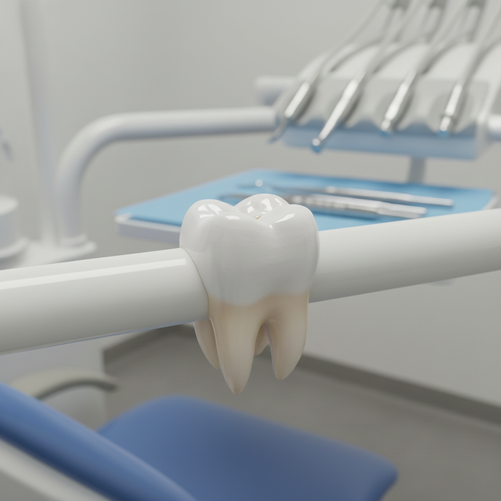Restored molar tooth with protective dental crown Root Canal Treatment Cost in Canada includes the necessary dental crown for complete tooth restoration.
