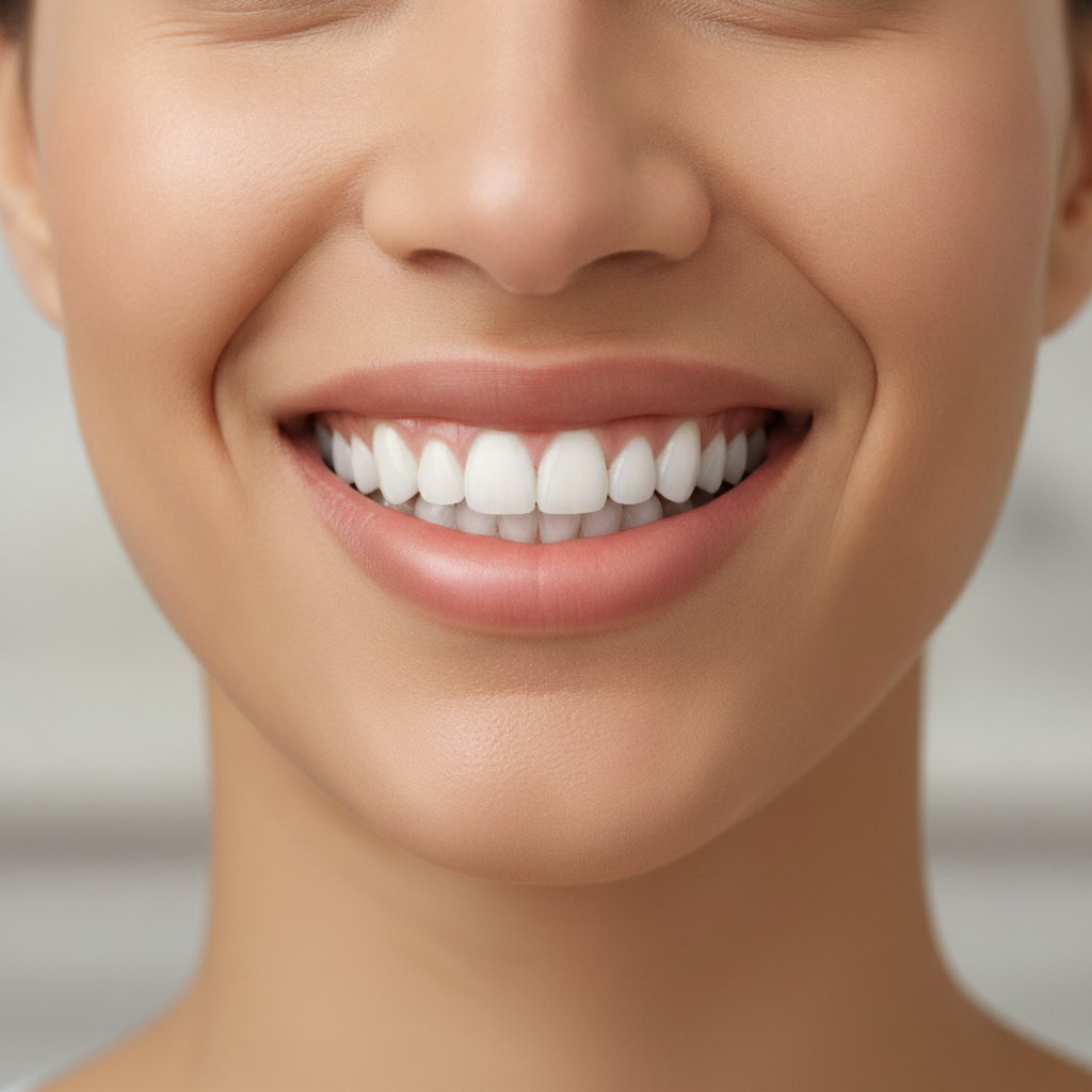 Porcelain Veneers for a Perfect Celebrity Smile How Celebrities Achieve Perfect Smiles, showcasing a radiant smile achieved through custom porcelain veneers, exuding confidence.