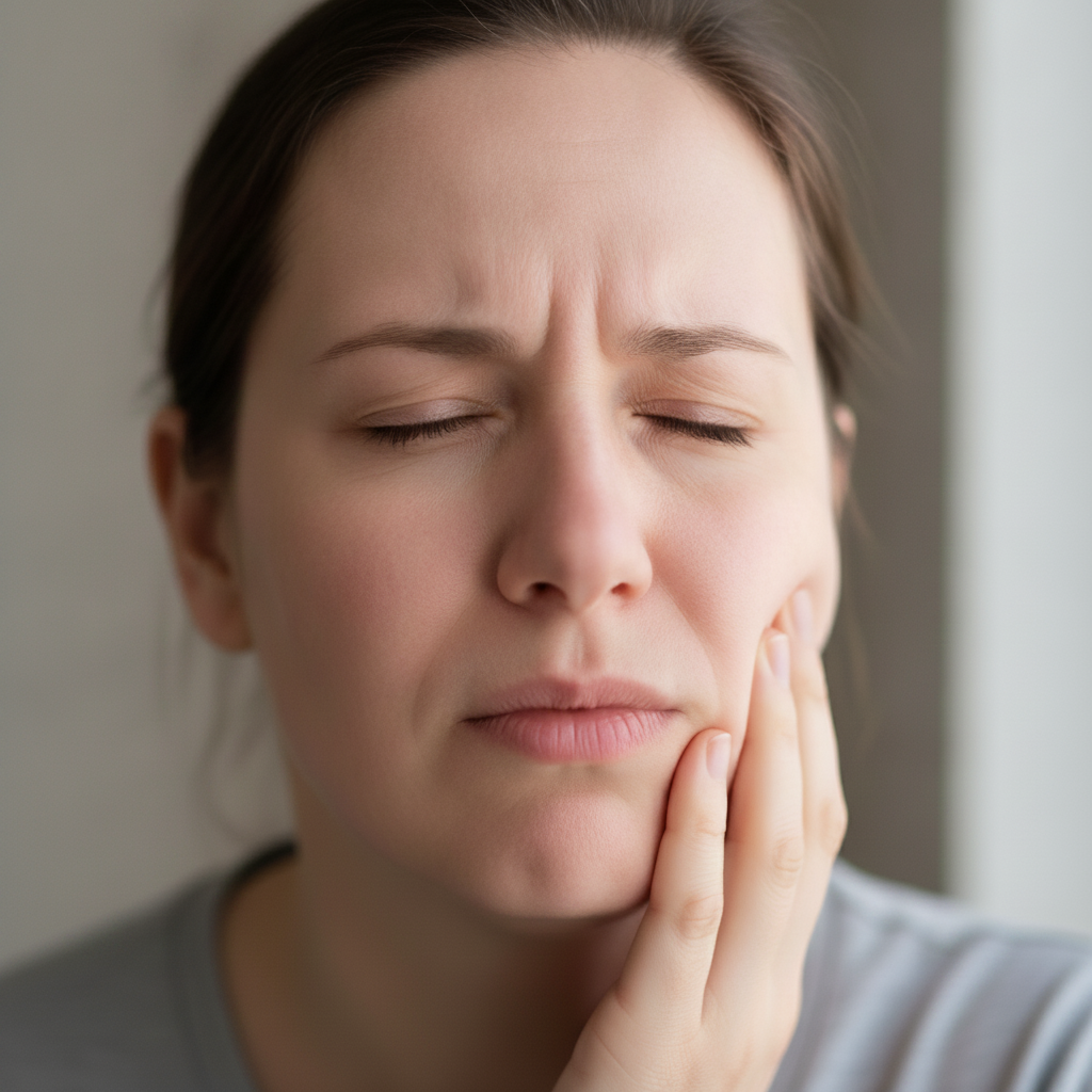 Dental abscess causing facial swelling and pain Stop Brushing Your Teeth can lead to severe dental abscesses, causing intense pain and swelling