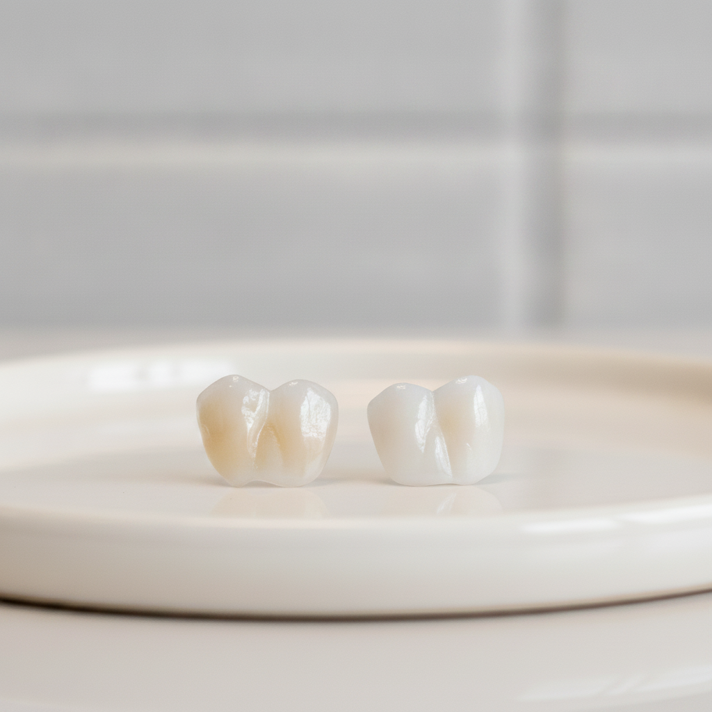 Comparing Dental Veneer Materials and Costs How Much Do Veneers Cost in Canada when comparing porcelain versus composite resin options.